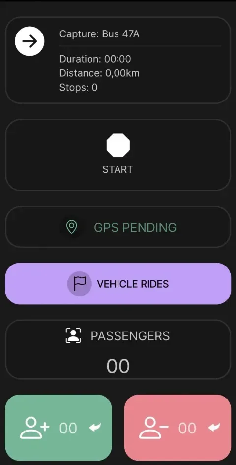 TransitWand під час обстеження в транспорті: зупинки, вхід і вихід пасажирів